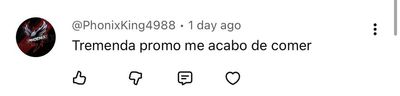 Comentario: Tremenda promo me acabo de comer